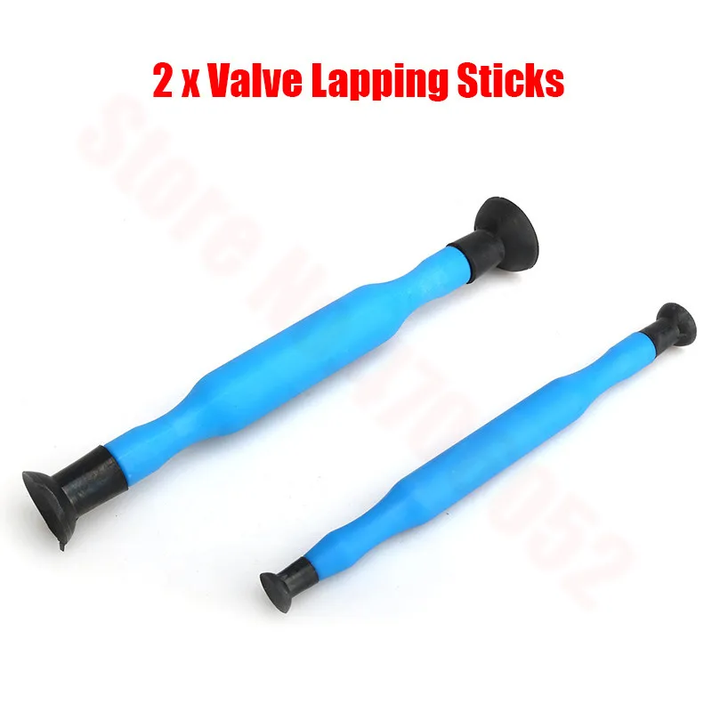 2Pcs Double Ended Valve Grinder Grinding Stick Hand Lapping Tool With Sucker Cups Kit Set Auto Repair Tool