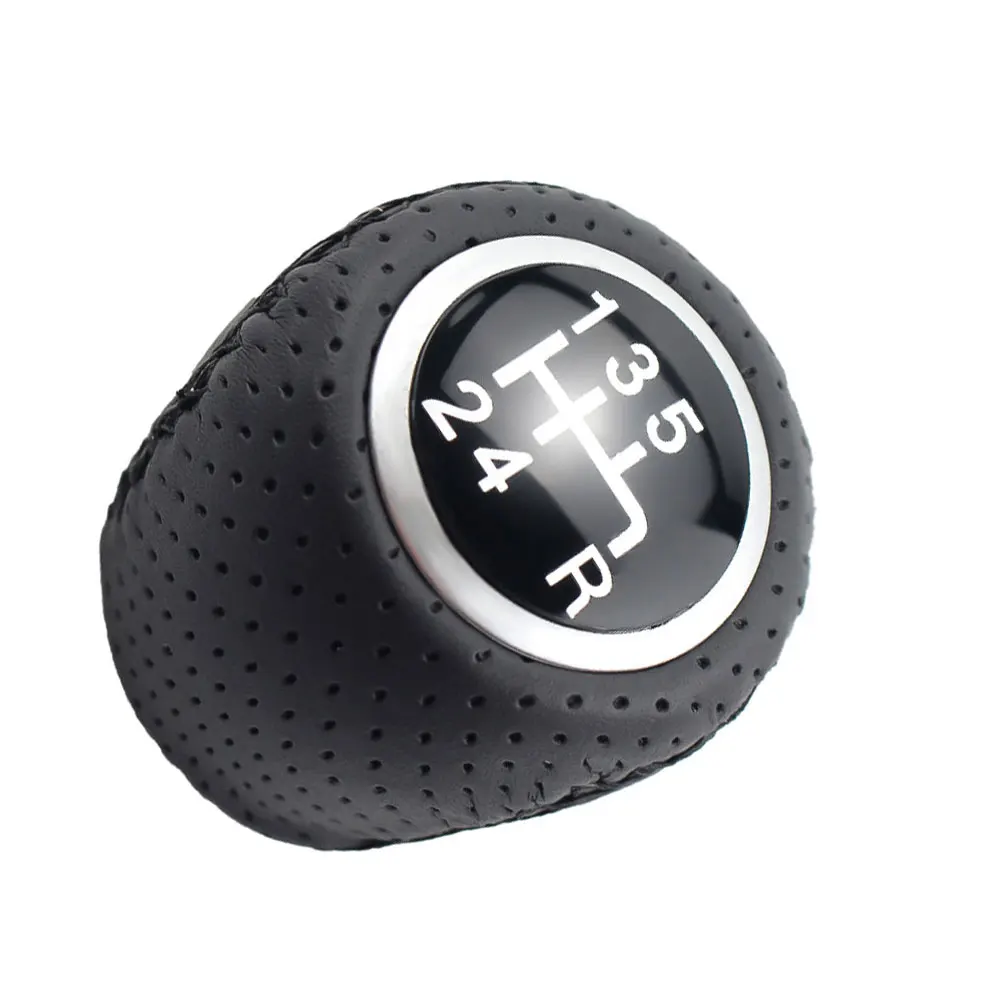 5 6 Speed Car Shift Knob For Fiat Grande PUNTO EVO PUNTO 2012 Shfiter Lever Handball Covered Leather Car Styling Accessories