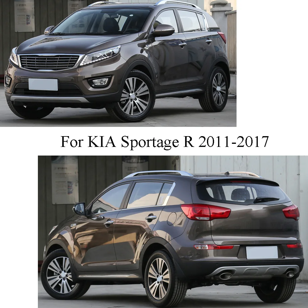 Car Sticker Garnish Pillar Window Middle Strip Trim Frame Hoods For KIA Sportage R SportageR 2011 2012 2013 2014 2015 2016 2017