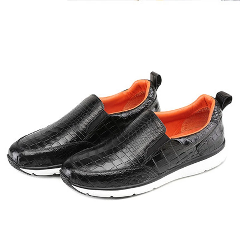 

meixigelei crocodile shoes men shoes male leather shoes male business leisure Round head handmade men shoes