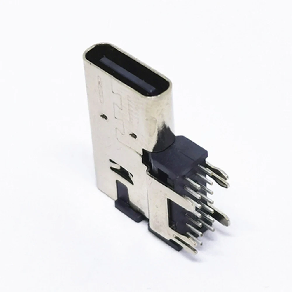2pcs 5pcs USB Type-c 14 Pin Side needleMount Socket Connector High Quality Usb C Female Socket Jack Connector 90 degree