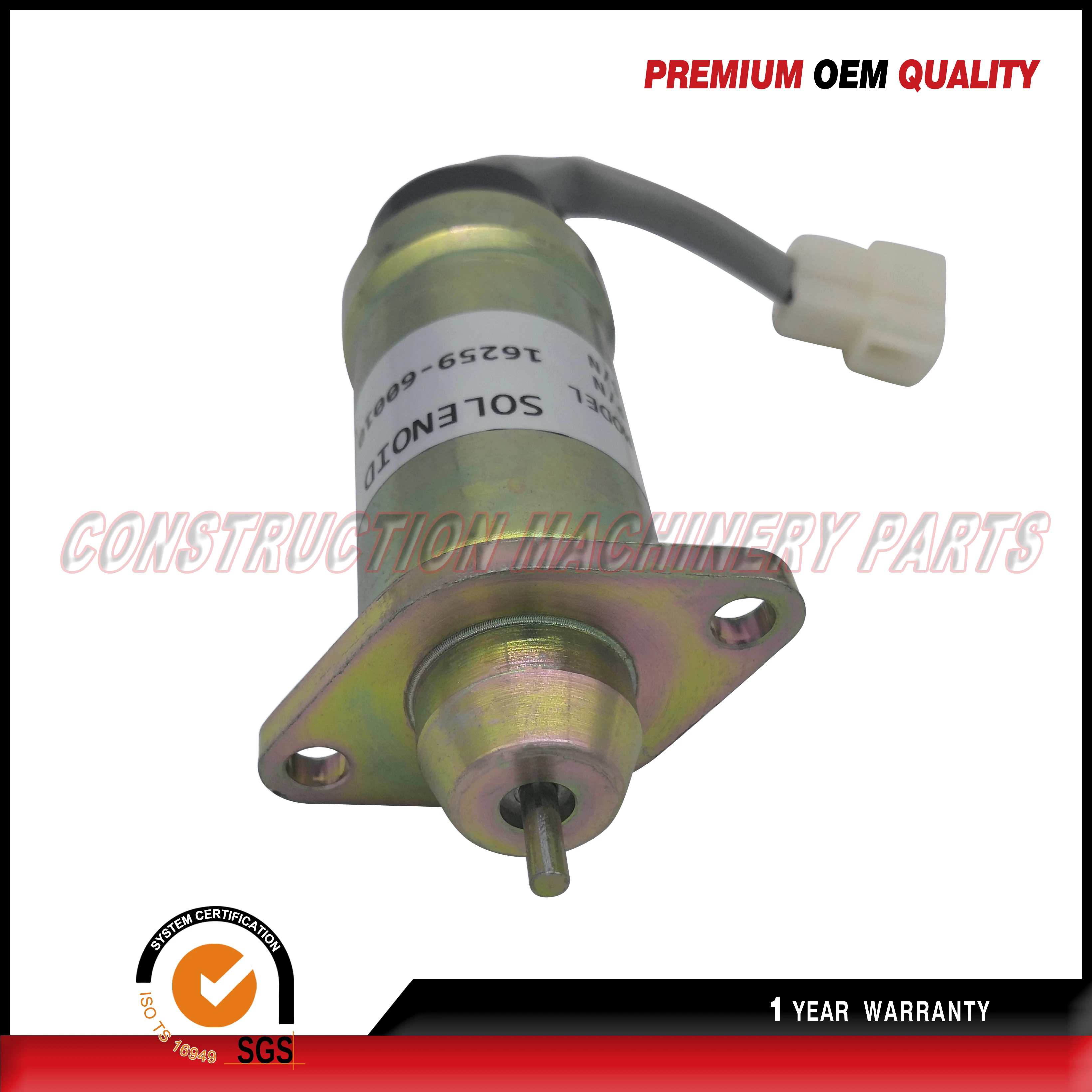 16259-60010 Solenoid 12v for Kubota D1105 V1505 Hitachi TW150DHB TW150VTR MV1-48