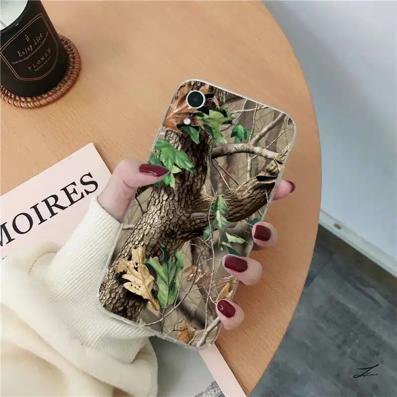 Etui na telefon Realtree Real Tree Camo do iPhone 11 12 13 mini pro XS MAX 8 7 6 6S Plus X 5S SE 2020 XR