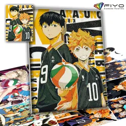 5D DIY diament malarstwo Anime Haikyuu mozaika robótki pełny haft diamentowy ścieg dekoracja ściany peinture diamant