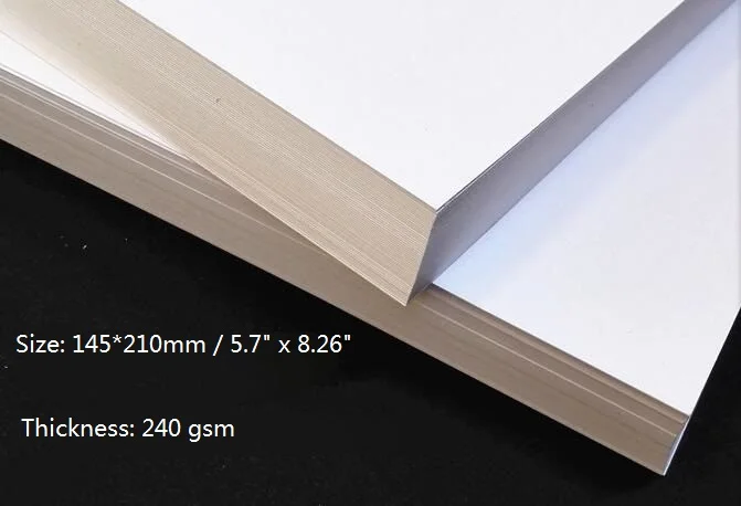 Size A5 White Matte Thick PAPER Card 240GSM Cardstock For Water Color Cardmaking - 10/20/50 You Choose Quantity