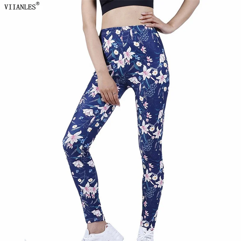 VIIANLES – Leggings de Fitness pour femmes, pantalons moulants, élastiques, imprimés, décontractés, sport, course à pied, nouvelle collection 2021