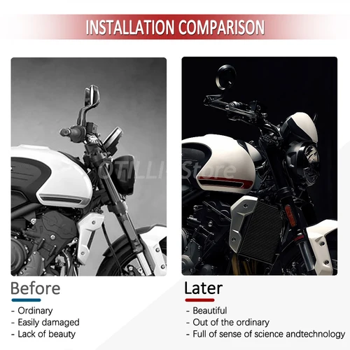 Imagen 2 del producto Nuevo Kit de carenado de parabrisas con lente de pantalla frontal para TRIDENT 660 para Trident 660 2021-2025, accesorios Deflectores de parabrisas