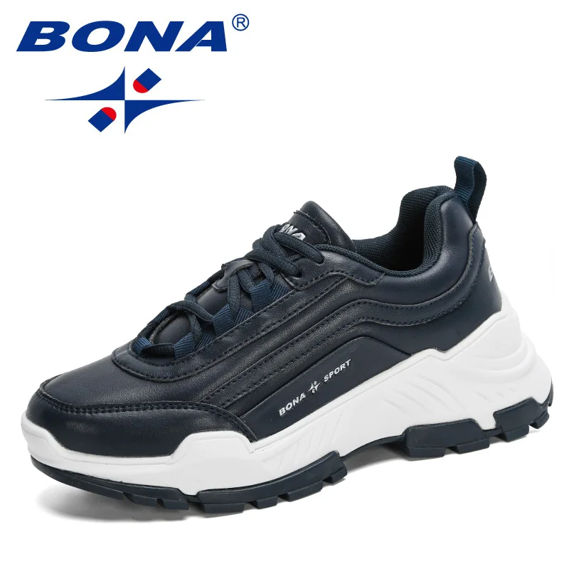 BONA New Designers Casual Sneakers Women Thick Sole Ladies Platform Walking Footwear Height Increasing Shoes Feminimo Comfy