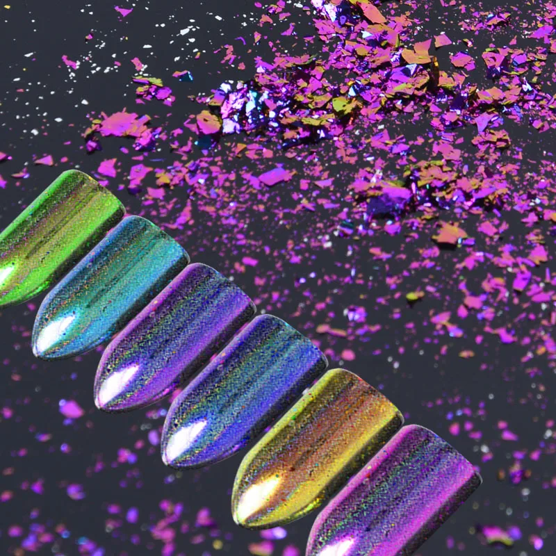 Nail Art Laser Coarse Cloud Brocade Pink Flower Fairy Color Foil Peacock Pink Shiny Electroplating Rainbow Phototherapy Sparkle