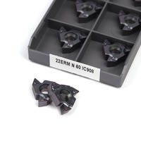 10pcs 22ER N60 N55 IC908 22IR N55 N60 IC907 Carbide Threaded Insert PVD Quality coating CNC Lathe tool blade Thread turning tool