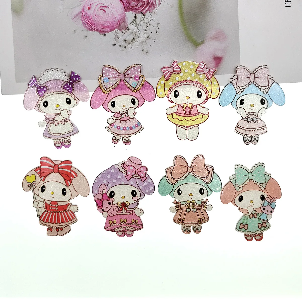 

100pcs/lot Big size Japanese cartoon maid outfit apron dress planar resin for diy phone hair accessories