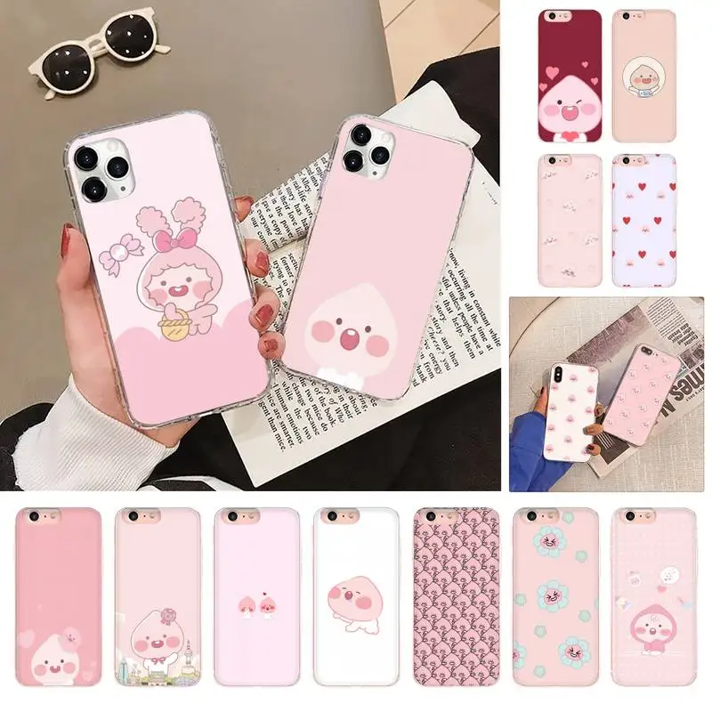 cute apeach Phone Case Case For iphone 13 12 Pro Max X XS MAX 6s 78 Plus Cover Bumper for SE 2020 phone case