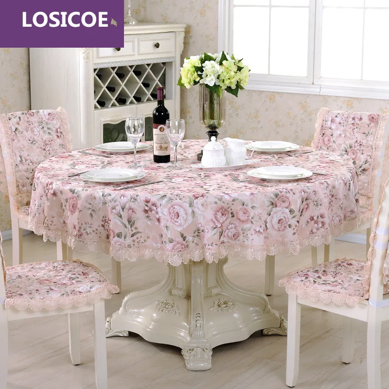 

Quality cotton and linen table cloth chair covers cushion tables and chairs bundle chair cover lace cloth set tablecloths