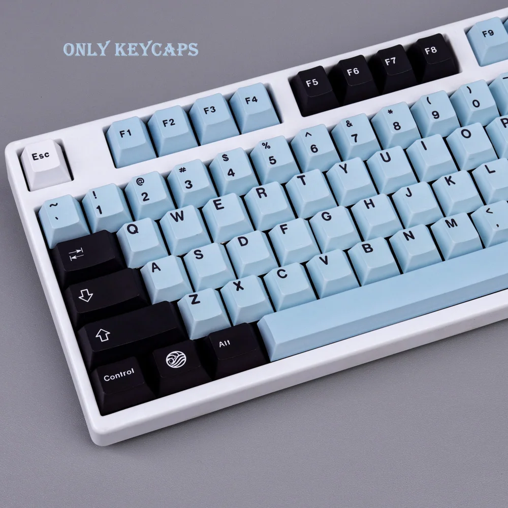 Imagem -03 - Gmk Mizu Água Grande Conjunto de Perfil Cereja Pbt Keycap Corante-sub Inglês Personalizado Personalidade Keycaps para Teclado Mecânico Gaming 61