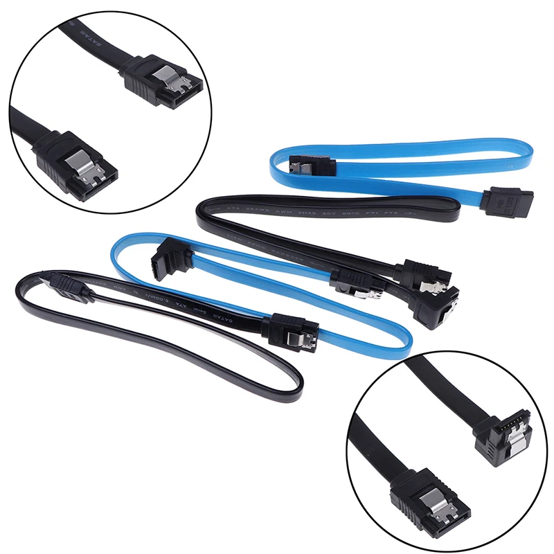 كابلات الكمبيوتر SATA 3.0 III SATA3 6Gb/S وسيط تخزين ذو حالة ثابتة/ القرص الصلب البيانات الزاوية اليمنى