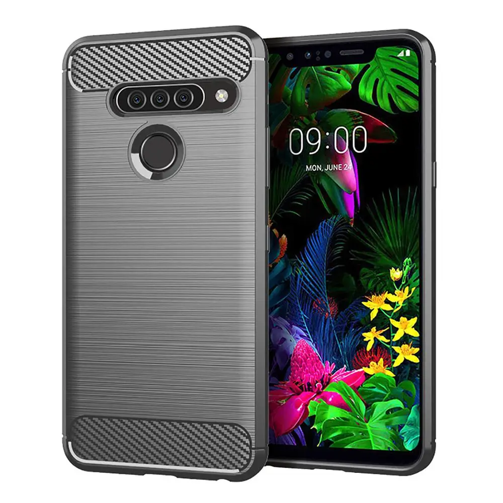 For LG G8 G8X G8S ThinQ Case Shockproof Soft Bumper Silicone TPU Back Cover Soft Phone Case for LG G8 ThinQ G8X LGG8 LM-G820N