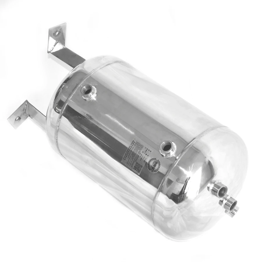 Imagem -05 - Tanque de Armazenamento de Gás Vertical de Personalizado Vácuo Buffer Pressão do Tanque Suportar 1.1.25mpa Aço Inoxidável 20l 304