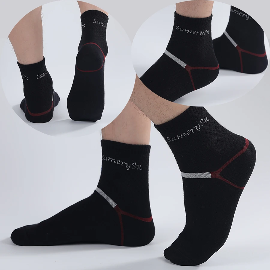 5 Pairs/Lot Sports Socks Men Cotton New Design Long Running Outdoor Athletic Camping Hiking Sock Travel Casual Male Gifts