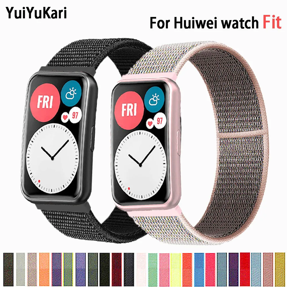 Nylon Band For Huawei Watch FIT Strap Smartwatch Accessories Sport Wristband Belt bracelet correa Huawei Watch fit new Strap