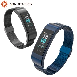 Correa de reloj para Huawei Band 3 / 3 Pro / 4 Pro, pulsera inteligente de Metal, accesorio de pulsera