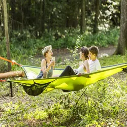 Multi-person-hammock-tripod overhead cushion-hammock tree house sky tent by air