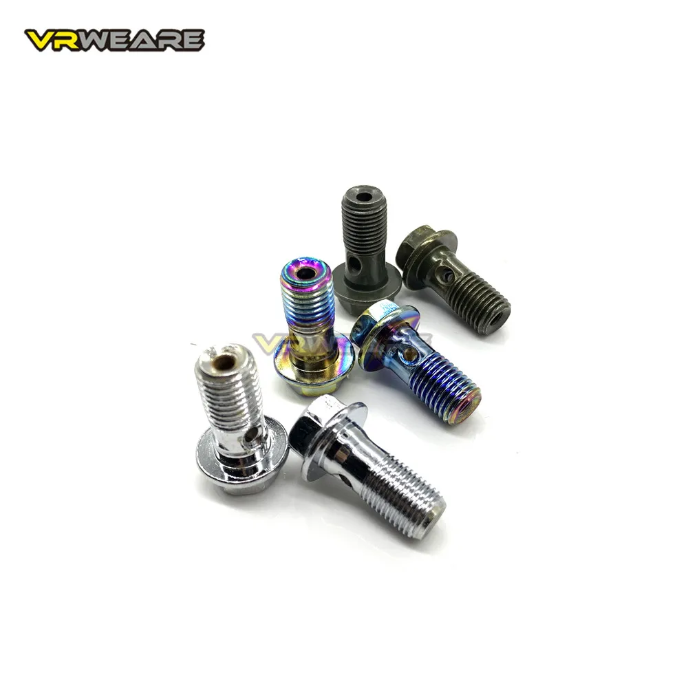 Stainless Motorcycle Brake Caliper banjo bolt Oil Drain Screw M10x1.25mm M10x1mm For Brake hose Caliper Master Cylinder