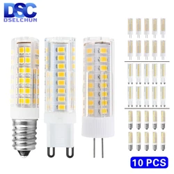 10pcs/lot G4 G9 E14 LED Bulb 3W 4W 5W 7W Mini LED Lamp 220V LED Corn Bulb SMD2835 Replace 30W 40W 60W Halogen Chandelier Lights