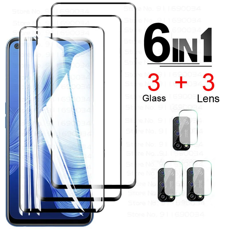 Protective Glass on realme 7 5g Screen Protectors Tempered Glass for oppo realme 75g 7 Pro 7i global 6 6Pro 6i camera lens film