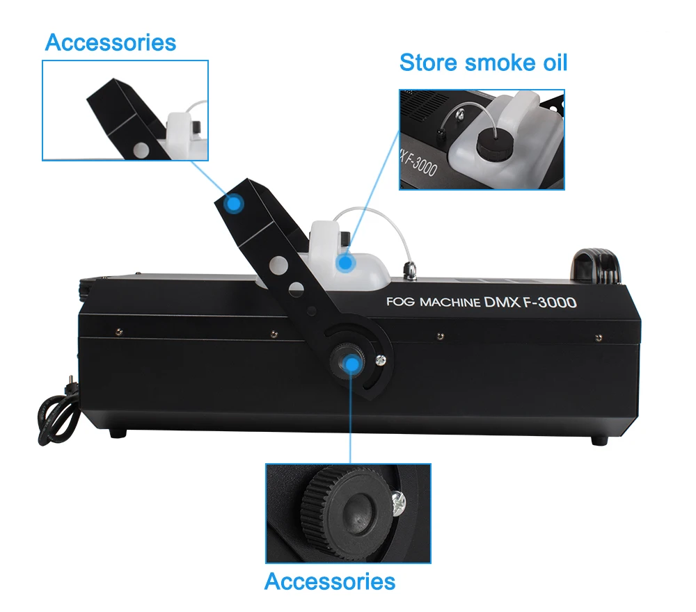 Smoke Machine 3000W DMX512 Wire And Wireless Remote DJ /Bar /Party /Show /Stage Light Professional Stage Dj Equipment