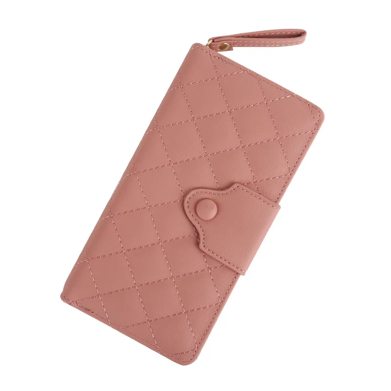 Women Long Wallet PU Leather Female Plaid Purses Card Holder Wallet Fashion Woman Zipper Wallet Lady Clutch Coin Purse Money Bag