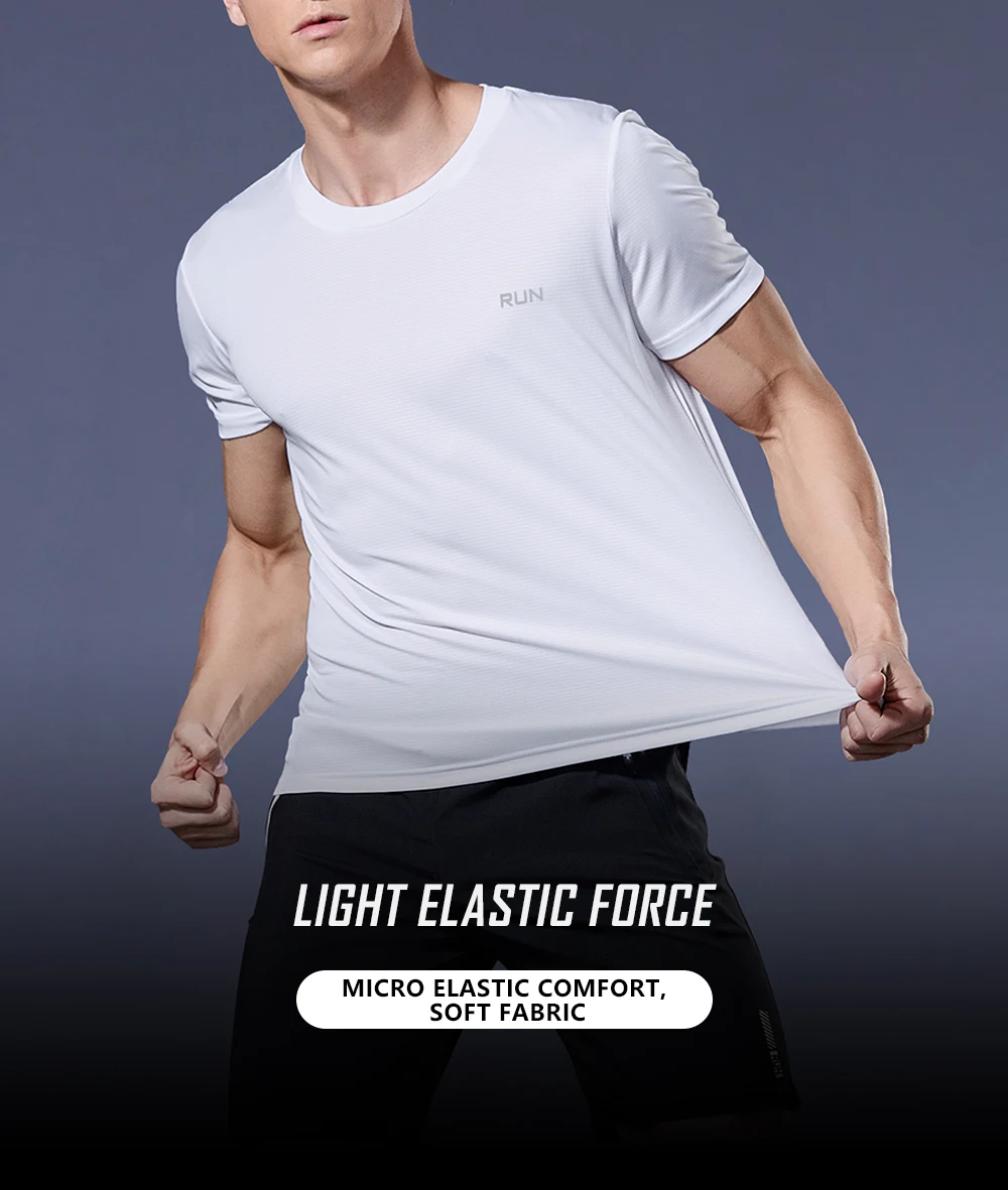 Sommer-T-Shirt für Herren, lässige weiße T-Shirts, kurzärmeliges Oberteil, atmungsaktive T-Shirts, schnelltrocknendes Fitness-Shirt, Fußballtrikot, Herrenbekleidung – Detail 9