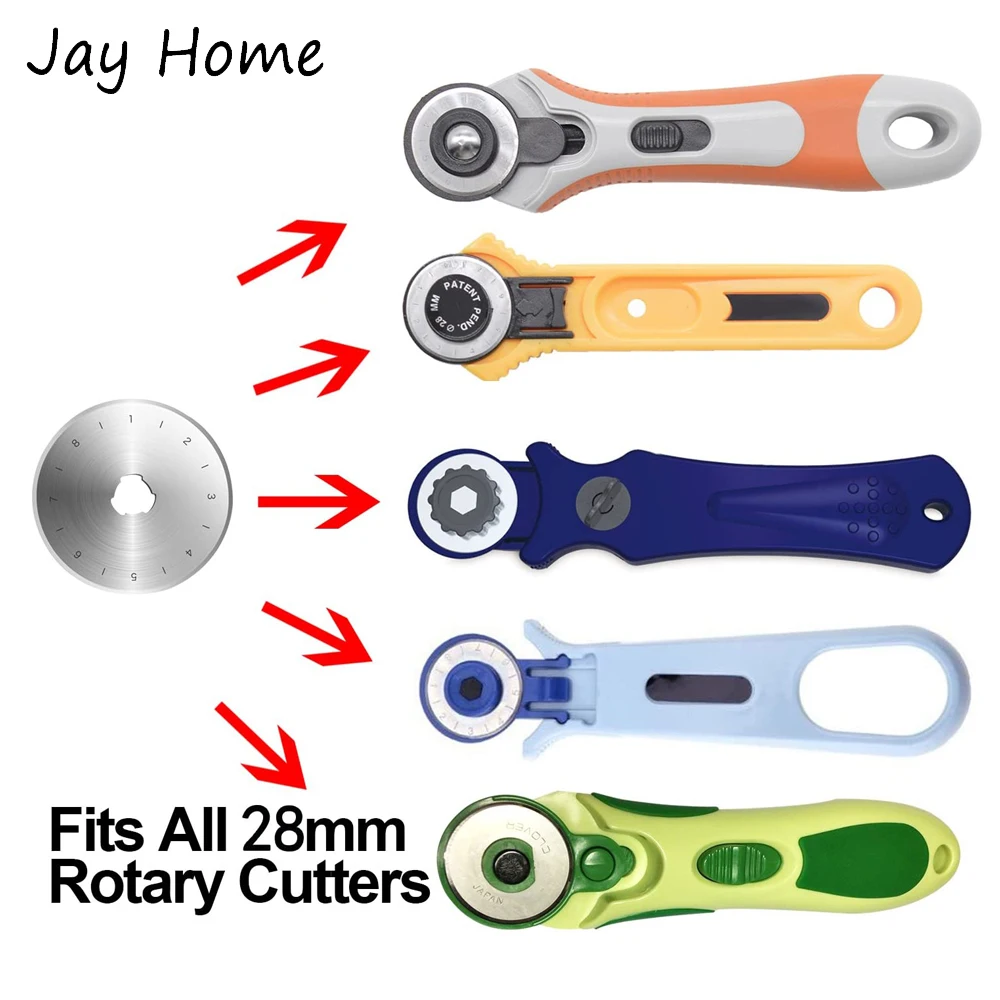 28MM Rotary Cutter Blades Rotary Cutter Replacement Sewing Machines Circle Cutter for Paper Quilting Scrapbooking Cutting