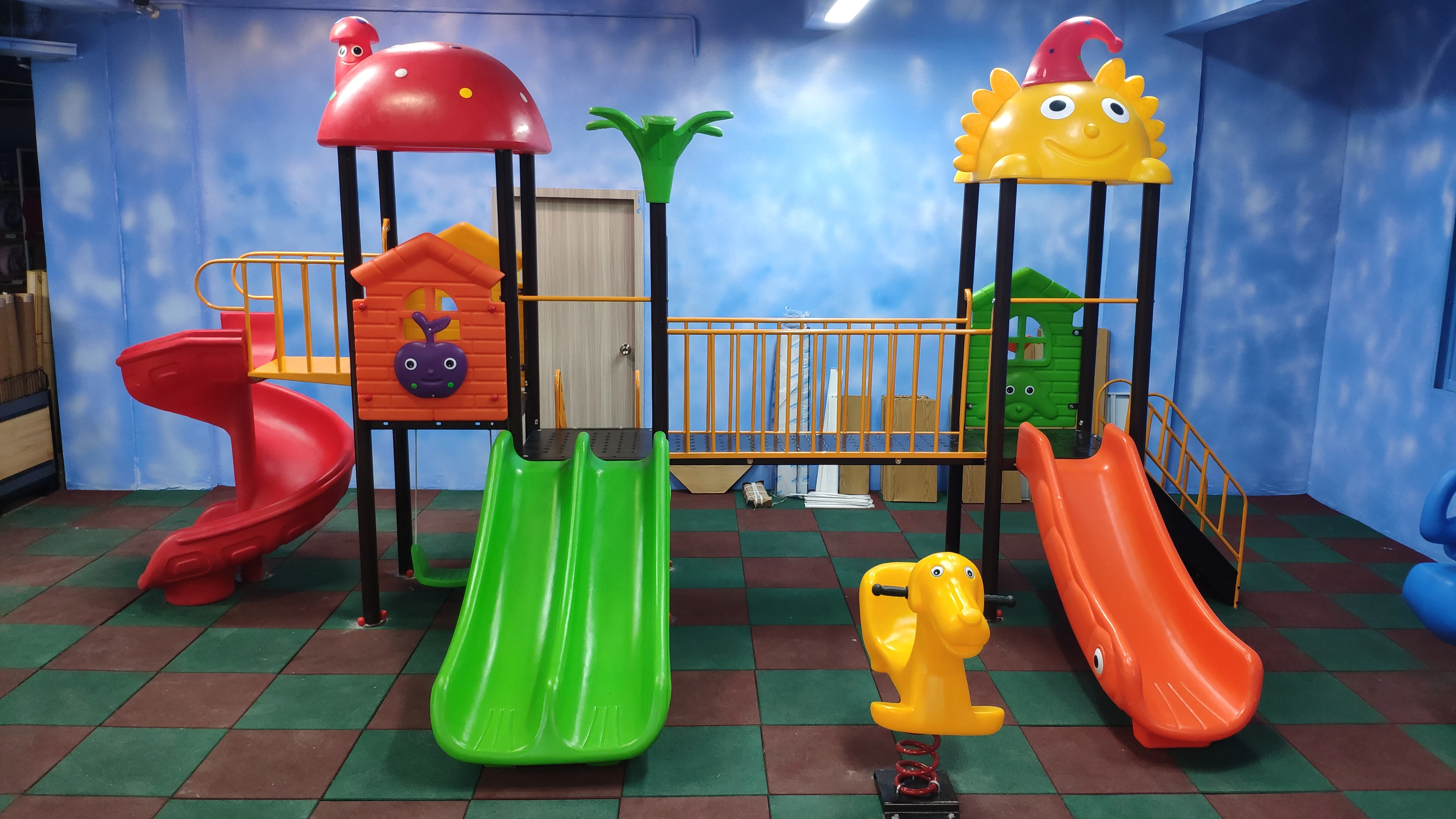 kids toy slide baby outdoor games swing kindergarten sets children's plastic child children playground indoor garden large B42