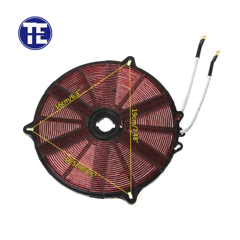 Induction Cooker Coil Cooking Component Heating 2000W 220V Universal Panel Copper Plated Coils Safe Professional Kitchen Part