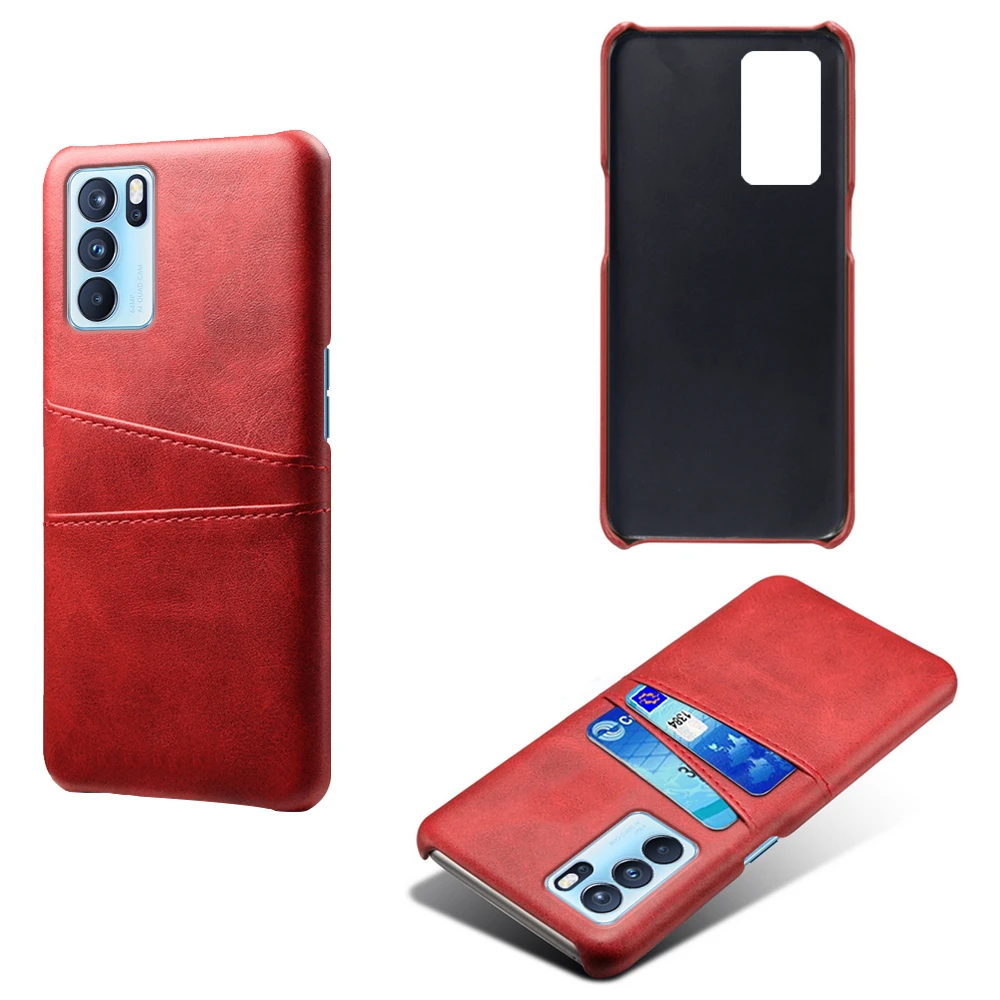 Retro PU Leather Cover for OPPO Reno6 Pro Pro + 5G, Card Slots Wallet Case for Oppo Reno 6 Pro Plus 5G 6pro