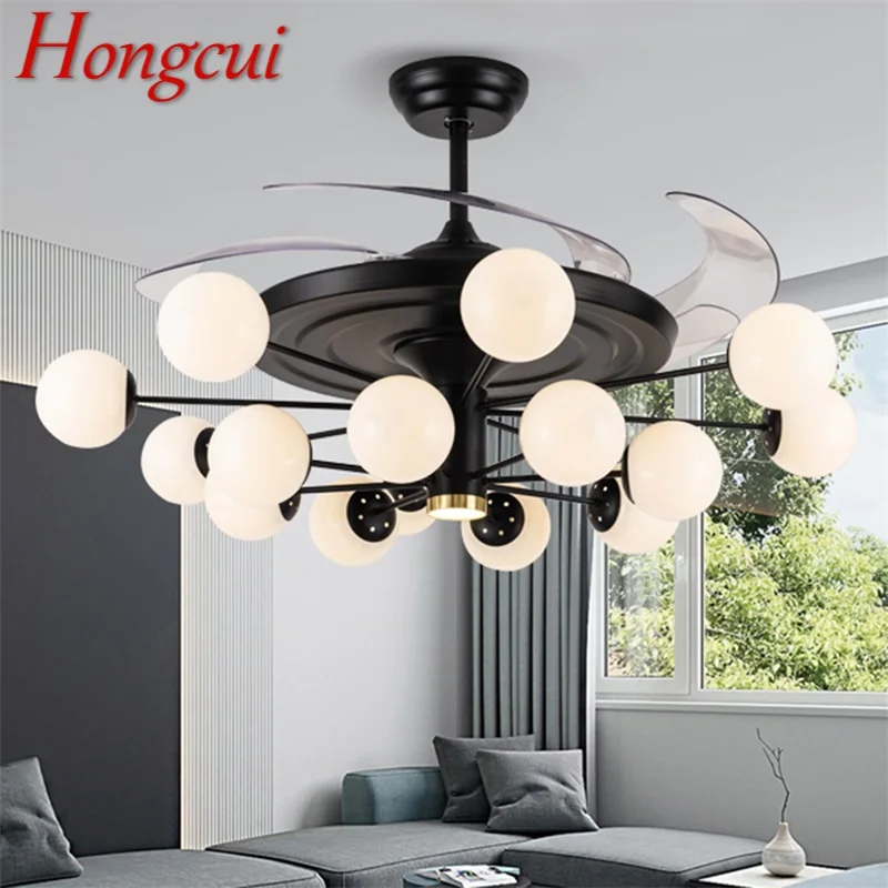 

Hongcui Modern Ceiling Fan Lights Big 52 Inch Lamps Remote Control Without Blade For Home Dining Room