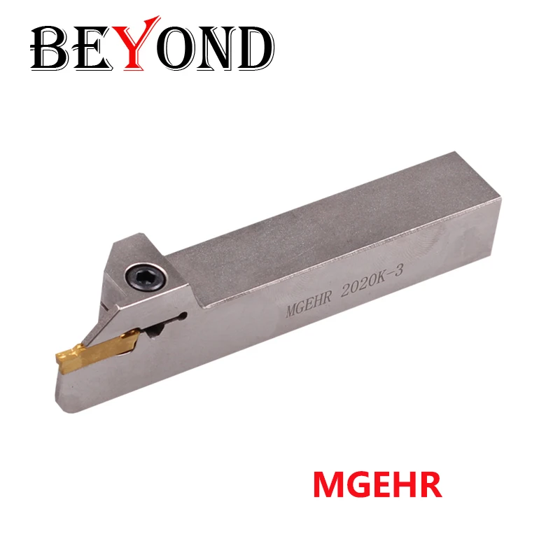 BEYOND MGEHR2020-3 White nickel plating MGEHR2525 2/3/4 Turning Tool holder Slotting Lathe Cutter Shank MGEHR CNC Toolholder