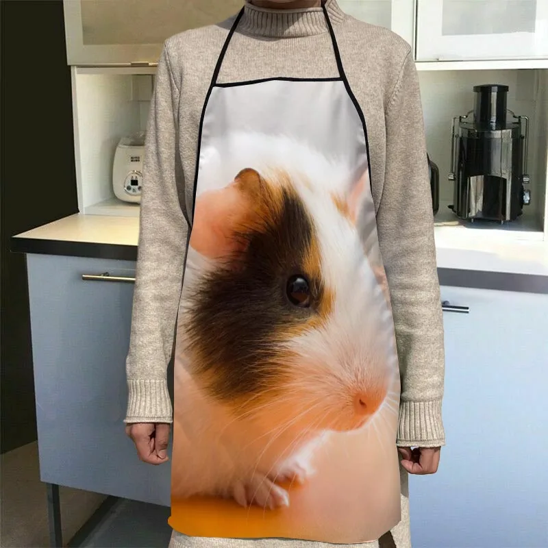 Guinea Pig Aprons Home Coffee Shop Cleaning Aprons Anti-Dirty Kitchen Accessories For Men Women 50x75cm,68x95cm Funy Gift