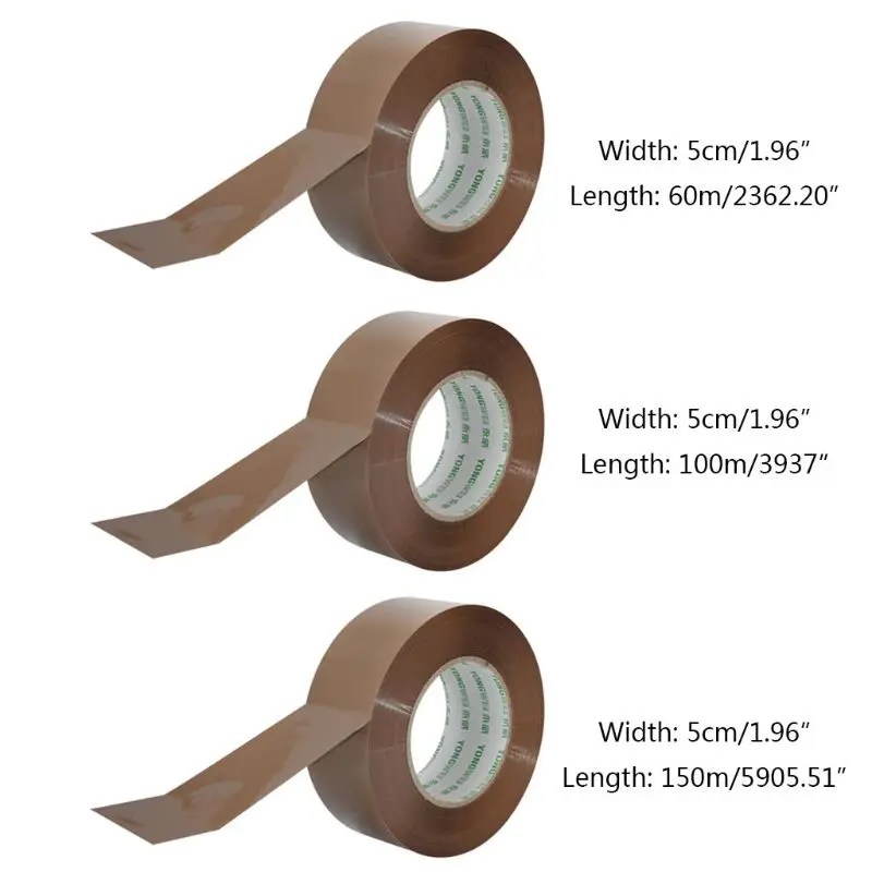 Strong Waterproof Parcel Wide Tape Low Noise Packaging Adhesive Sealing Packing Cellotape