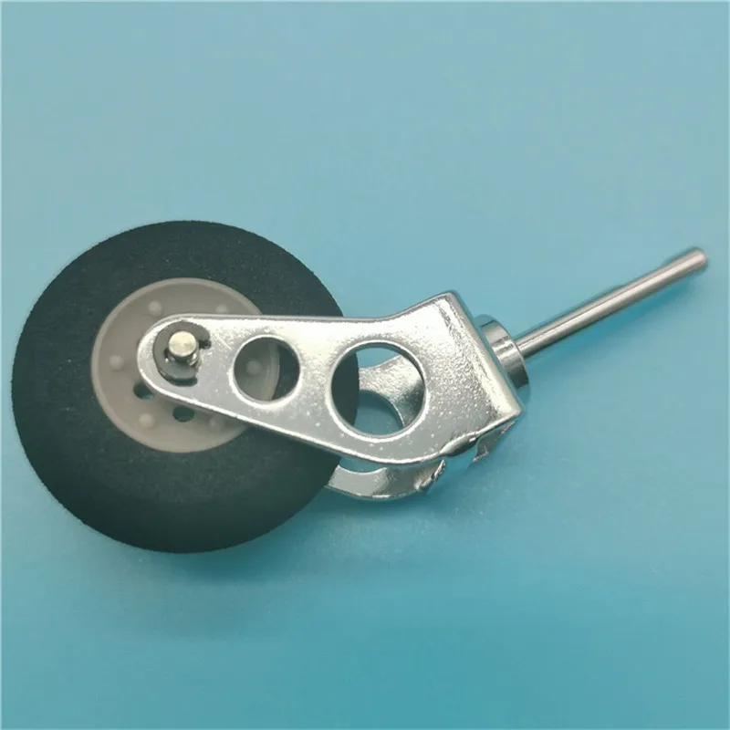 1 Set Stainless Steel Tail Wheel Bracket/Metal Lading Gear Tripod With Sponge Wheel RC Accessory