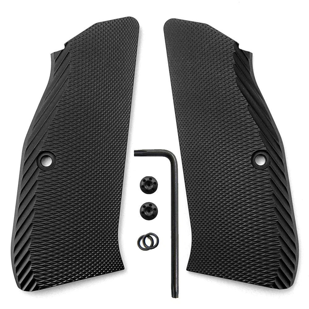 1pair CZ75 Aluminum Grips for CZ 75 Full Size, SP-01 Series, CZ75 Shadow 2, 75B BD, with Screws