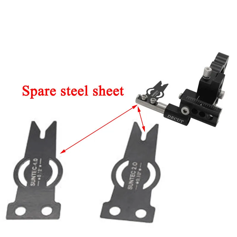 Verbindung Bogen Schießen Pfeil Rest Ersatz Stahl Blatt 0.08/0.1/0.12 "SUNTEC Pfeil Rest Stahl Blatt für jagd Bogenschießen Zubehör