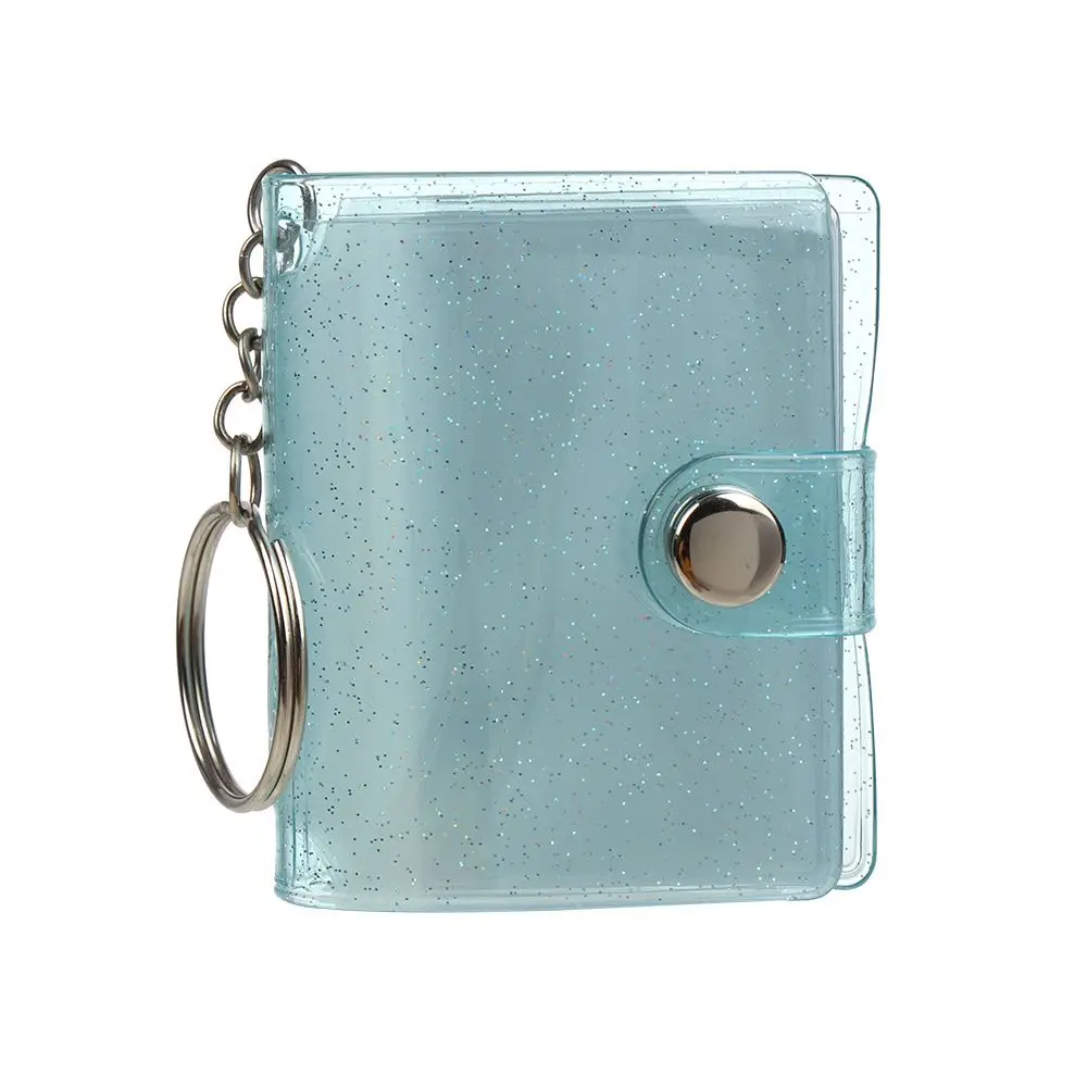 1PC PVC Jewelry Accessories Key Chain 2 Inch For Photos Cards Mini Photo Albums Photos Holder