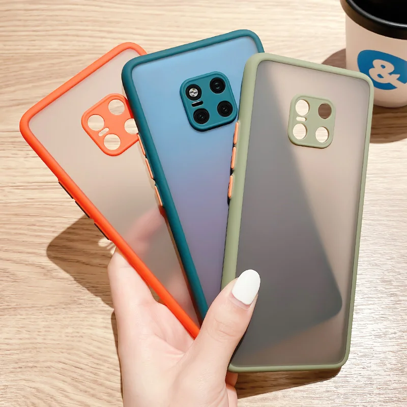 Case For Huawei Mate 20 Pro Shockproof Matte Soft Edge Simple Candy Color Cover For Huawei Mate 20 Pro Top Quality Cartoon Case