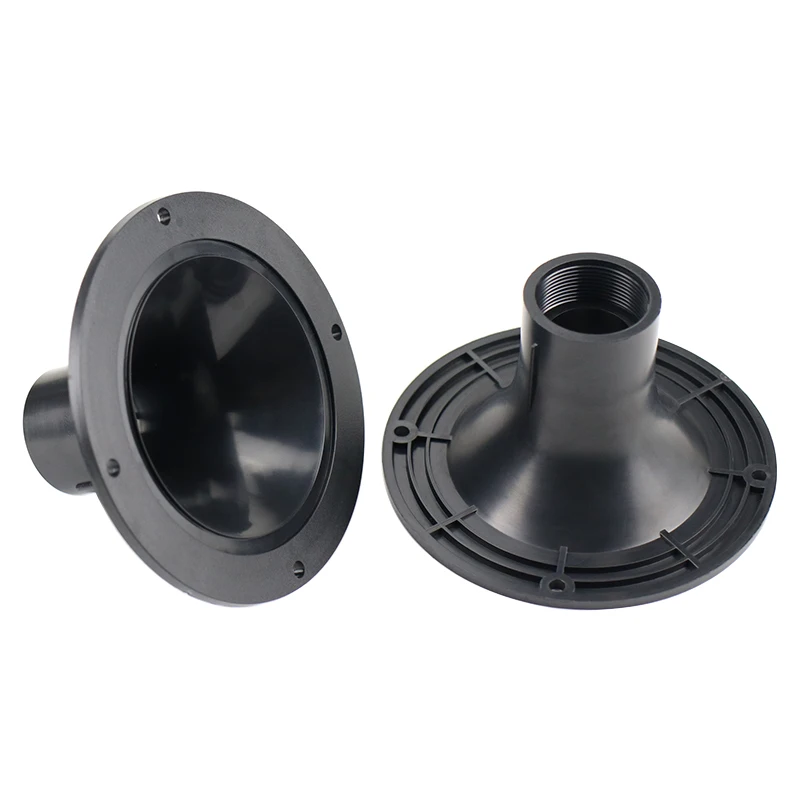 GHXAMP 127mm Tweeter Horn Round Treble Mouth Screw Horn Interface Professional Speaker ABS plastic Horn Adapter Plate 2pcs