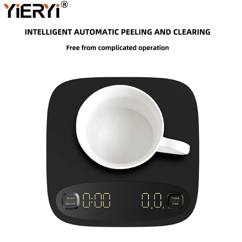 

Touch Screen Electronic Digital Coffee Scale With Timer USB Recharge Kitchen Weighing Scales LCD Display Measure Tools 2kg/0.1g