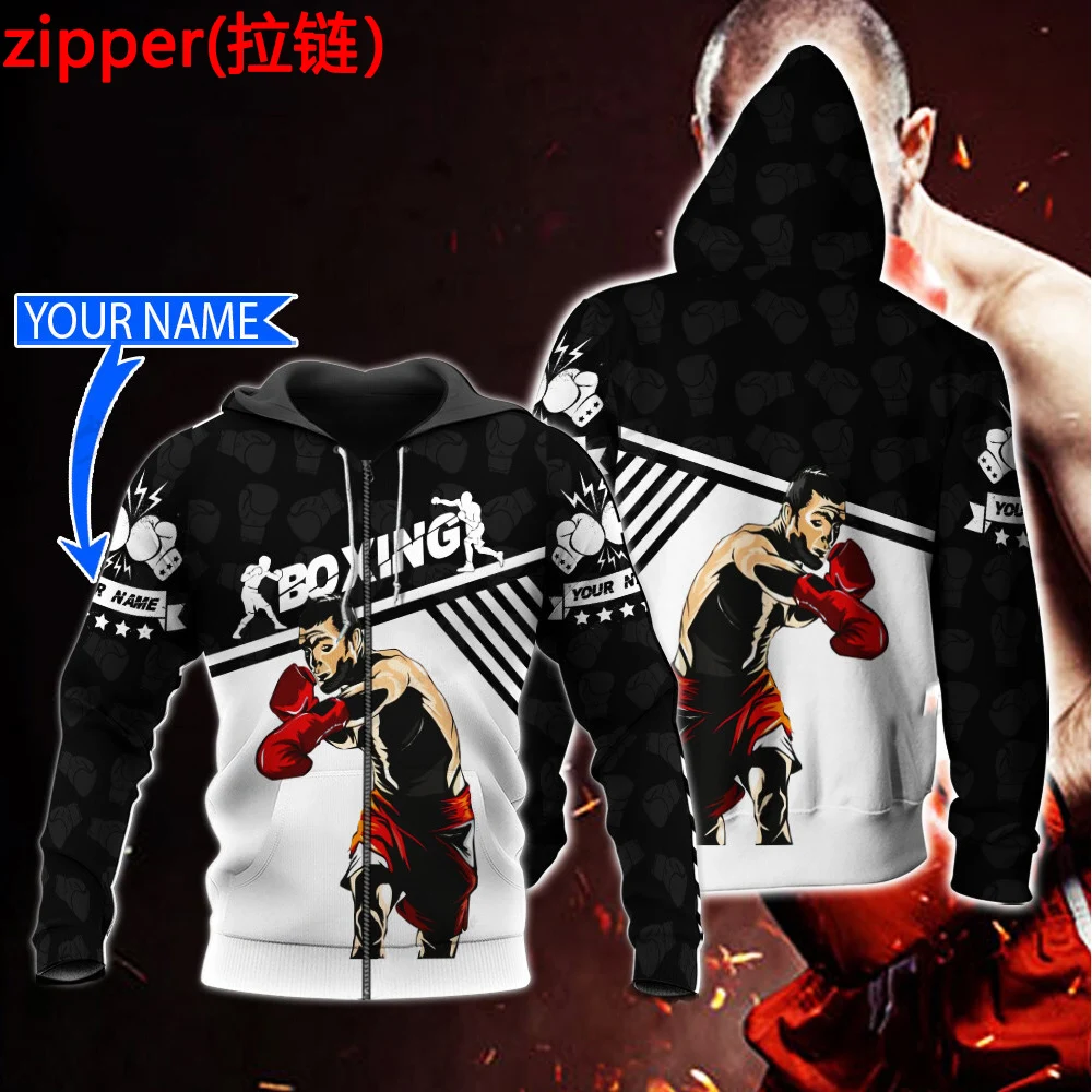 NewFashion Cosplay Sports Boxing Fighting Kickboxing Pullover Tracksuit 3DPrint Men/Women Funny Autumn Casual Jacket Hoodies X4