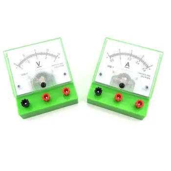 DIY STEM Amperemeter Voltmeter/ Volt Meter Physikalische Elektrische Schaltung Experiment Ausrüstung Für Hohe Schule Studenten