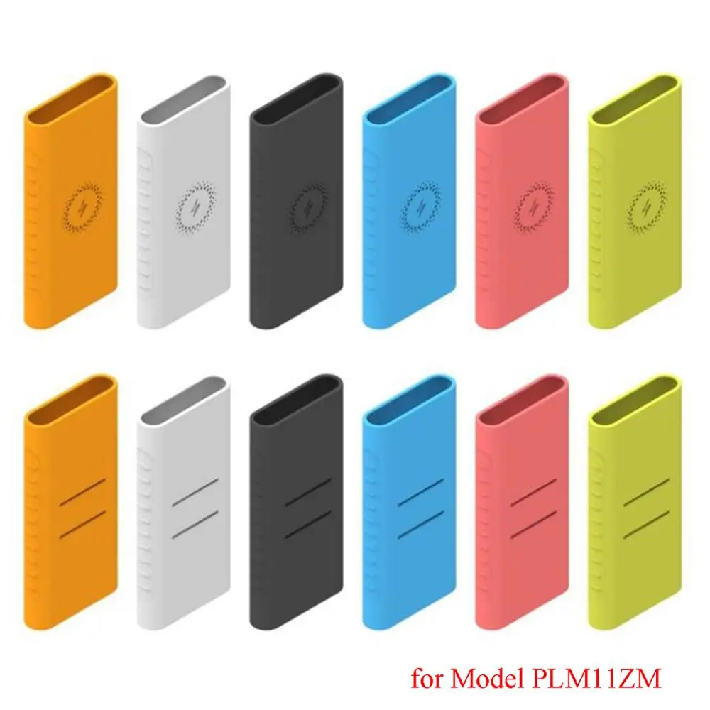 Soft Silicone Protective Case Cover Sleeve Skin for 2019 NEW Xiaomi Mi Power Bank 3 10000mAh Power Bank PLM11ZM Gadgets