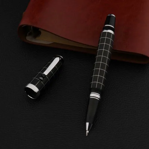 Bolígrafo Rollerball negro esmerilado 005 de alta calidad, bolígrafo de tinta para firma, bolígrafo giratorio, papelería, suministros de oficina